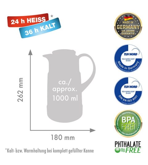 Dzbanek termos ROTPUNKT 320 1,0 l ristretto