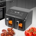 Frytkownica Dwukomorowa Beztłuszczowa Airfryer Eldom Fr210 Duża Podwójna 9L
