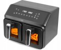 Frytkownica Dwukomorowa Beztłuszczowa Airfryer Eldom Fr210 Duża Podwójna 9L