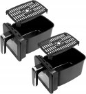 Frytkownica Dwukomorowa Beztłuszczowa Airfryer Eldom Fr210 Duża Podwójna 9L