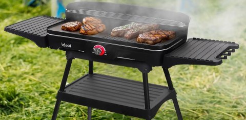 Grill elektryczny Ogrodowy Duży 5w1 Stojący Stołowy Składany Bezdymny ELDOM Grill elektryczny Ogrodowy Duży 5w1 Stojący Stołowy Składany Bezdymny ELDOM