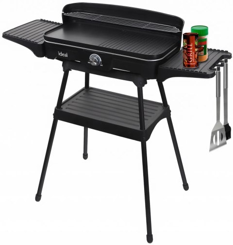 Grill elektryczny Ogrodowy Duży 5w1 Stojący Stołowy Składany Bezdymny ELDOM Grill elektryczny Ogrodowy Duży 5w1 Stojący Stołowy Składany Bezdymny ELDOM