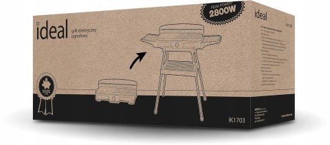 Grill elektryczny Ogrodowy Duży 5w1 Stojący Stołowy Składany Bezdymny ELDOM Grill elektryczny Ogrodowy Duży 5w1 Stojący Stołowy Składany Bezdymny ELDOM