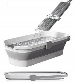 MOP z WYCISKACZEM z WIADREM SKŁADANYM ULTRAMOP Promis 4 w 1 PŁASKI OBROTOWY MS104