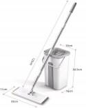 Mop Płaski Obrotowy z Wyciskaczem i Wiadrem Dwukomorowym Ultramop Promis MS106N