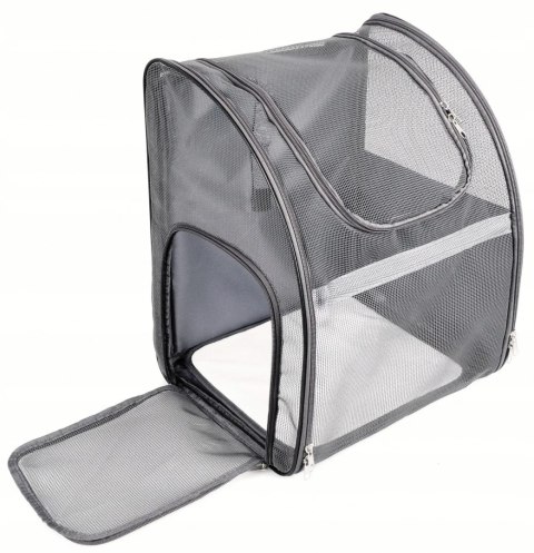 PLECAK TRANSPORTER TORBA DLA KOTA PSA Z SIATKI W PEŁNI WENTYLOWANY SKŁADANY