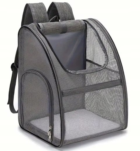 PLECAK TRANSPORTER TORBA DLA KOTA PSA Z SIATKI W PEŁNI WENTYLOWANY SKŁADANY