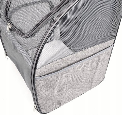 PLECAK TRANSPORTER TORBA DLA KOTA PSA Z SIATKI W PEŁNI WENTYLOWANY SKŁADANY