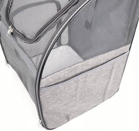 PLECAK TRANSPORTER TORBA DLA KOTA PSA Z SIATKI W PEŁNI WENTYLOWANY SKŁADANY