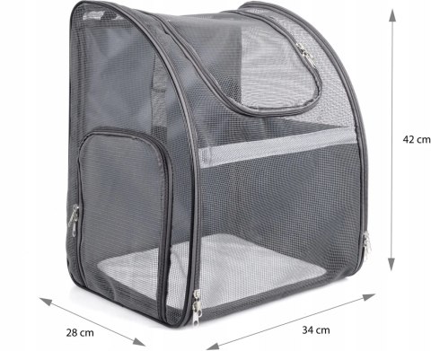 PLECAK TRANSPORTER TORBA DLA KOTA PSA Z SIATKI W PEŁNI WENTYLOWANY SKŁADANY