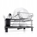 Suszarka do Naczyń Ociekacz PROMIS SR11 Duża z Odpływem Dwupoziomowa Czarna