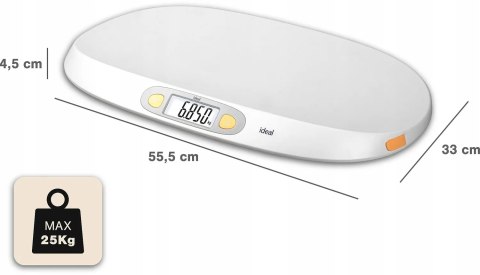 WAGA ELEKTRONICZNA DLA NIEMOWLĄT DZIECI DOKŁADNA APLIKACJA MIARA DO 25 KG WAGA ELEKTRONICZNA DLA NIEMOWLĄT DZIECI DOKŁADNA APLIKACJA MIARA DO 25 KG