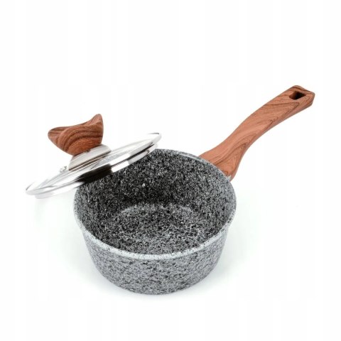 Zestaw komplet garnków GRANITOWYCH 8 el. INDUKCJA /GAZ KAMIEŃ do PIEKARNIKA