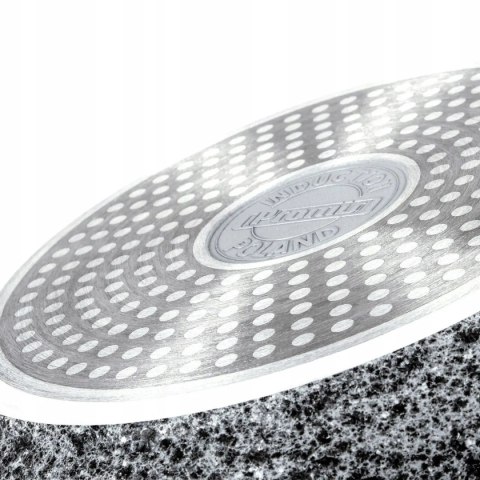 Zestaw komplet garnków GRANITOWYCH 8 el. INDUKCJA /GAZ KAMIEŃ do PIEKARNIKA