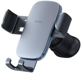 Uchwyt samochodowy na telefon do kratki nawiewu Baseus Metal Age II Gravity, srebrny