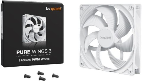 Wentylator be quiet! Pure Wings 3 PWM 140mm biały Wentylator be quiet! Pure Wings 3 PWM 140mm biały