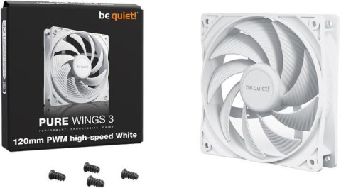 Wentylator be quiet! Pure Wings 3 PWM High Speed 120mm biały Wentylator be quiet! Pure Wings 3 PWM High Speed 120mm biały