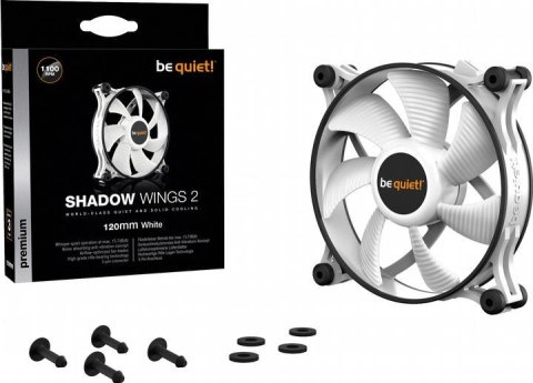 Wentylator be quiet! Shadow Wings 2 120mm biały Wentylator be quiet! Shadow Wings 2 120mm biały