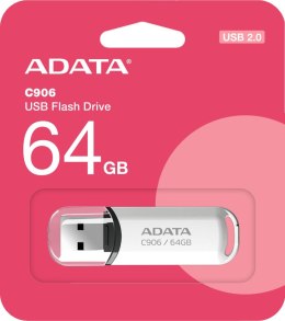 Adata Pendrive C906 64GB USB2.0 biały