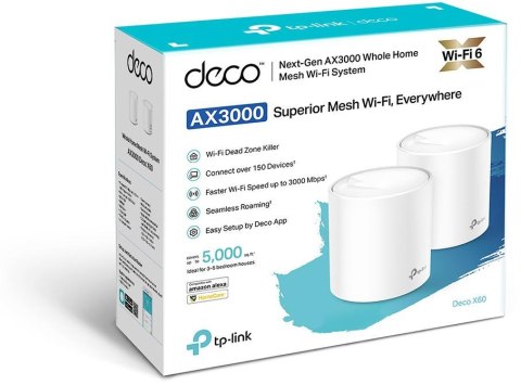 DOMOWY SYSTEM MESH WIFI TP-LINK Deco X60(2-pack) DOMOWY SYSTEM MESH WIFI TP-LINK Deco X60(2-pack)