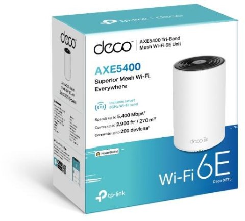 DOMOWY SYSTEM MESH WIFI TP-LINK Deco XE75 Pro(1-pack) DOMOWY SYSTEM MESH WIFI TP-LINK Deco XE75 Pro(1-pack)