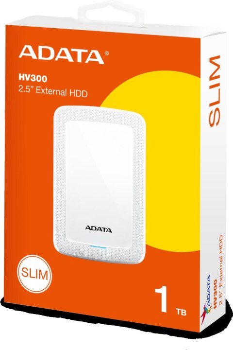 DYSK ZEWNĘTRZNY ADATA DashDrive HV300 1TB 2.5 USB3.1 Biały