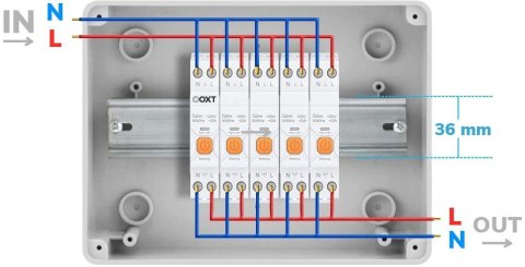 Inteligentny Sterownik OXT | 63A | Licznik | ZigBee | Tuya T337