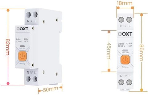 Inteligentny Sterownik OXT | 63A | Licznik | ZigBee | Tuya T337