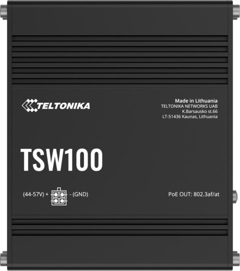 Teltonika TSW100 switch przemysłowy PoE (TSW100010000) Teltonika TSW100 switch przemysłowy PoE (TSW100010000)