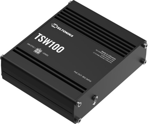 Teltonika TSW100 switch przemysłowy PoE (TSW100010000) Teltonika TSW100 switch przemysłowy PoE (TSW100010000)