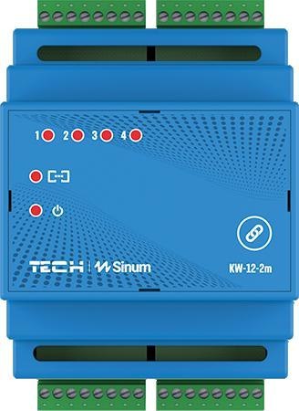 Moduł karta wejść na szynę DIN KW-12-2m Tech sterowniki