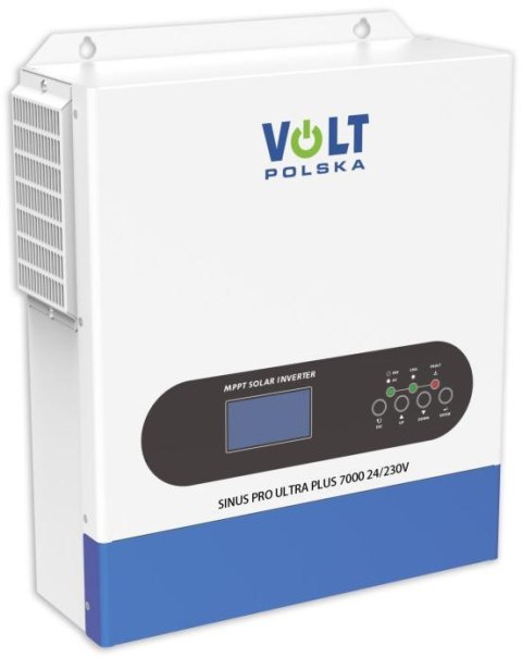 Przetwornica Inwerter solarny Volt Polska SinusPro ULTRA PLUS 7000 24/230V (3500/7000W) Wi-Fi + 100A MPPT (60-500V) Przetwornica Inwerter solarny Volt Polska SinusPro ULTRA PLUS 7000 24/230V (3500/7000W) Wi-Fi + 100A MPPT (60-500V)