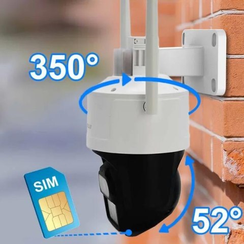 Kamera IP ORLLO Z17 Ultra 4K zewnętrzna obrotowa GSM na kartę SIM