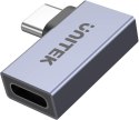 Unitek Adapter USB-C na USB-C kątowy płaski