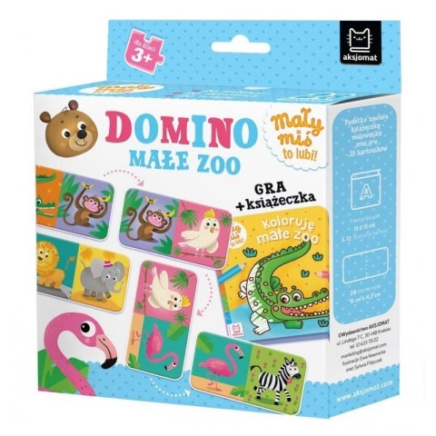 Domino małe zoo gra+książ. AKSJOMAT Domino małe zoo gra+książ. AKSJOMAT