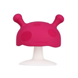 Gryzak grzybek dark pink MOMBELLA