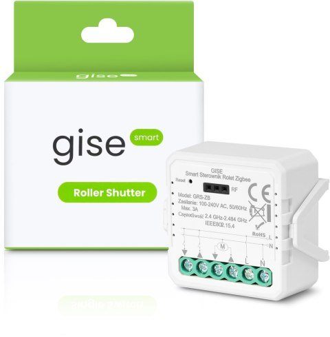 GISE Smart Sterownik roletowy Zigbee | Tuya | GRS-ZB GISE Smart Sterownik roletowy Zigbee | Tuya | GRS-ZB