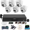 Zestaw monitoringu Dahua 6x kamera kopułkowa HAC-HDW1500CLQ-IL-A-0280B-S2 1TB IR 20m 51mp
