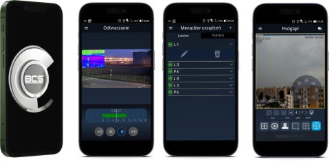 Zestaw monitoringu IP BCS Point 4x Kamera BCS-P-EIP28FWR3-Ai2-G Rejestrator z dyskiem 1TB