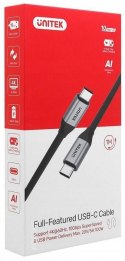 Kabel USB Unitek USB-C na USB-C 10Gbps 4K 60Hz 20V/5A