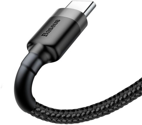 KABEL USB-A / USB-C Baseus Cafule CATKLF-UG1 300cm 2A QC 3.0 CZARNO-SZARY W NYLONOWYM OPLOCIE KABEL USB-A / USB-C Baseus Cafule CATKLF-UG1 300cm 2A QC 3.0 CZARNO-SZARY W NYLONOWYM OPLOCIE