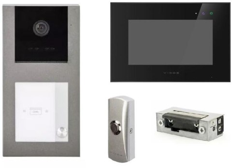 WIDEDODOMOFON VIDOS X S11-1/M10B-X + PRZYCISK + ELEKTROZACZEP WIDEDODOMOFON VIDOS X S11-1/M10B-X + PRZYCISK + ELEKTROZACZEP