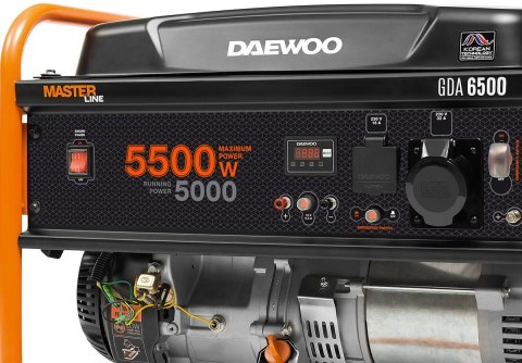 ZESTAW AGREGAT PRĄDOTWÓRCZY DAEWOO GDA 6500 5.5kW + 2x GENERATOR OIL SAE 10W-30 DWO 600