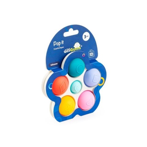 Kolorowe kształty pop it GILIGUMS