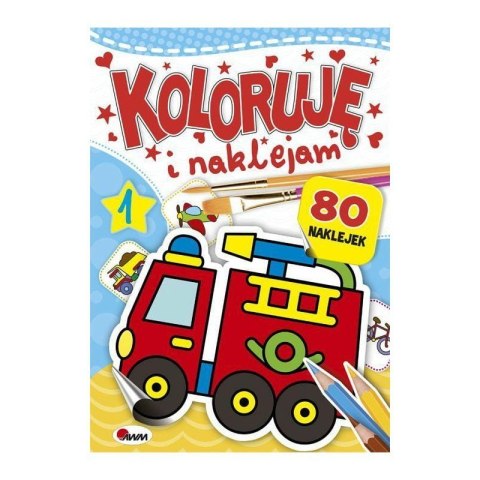 Koloruję i naklejam 1 AWM WYDAWNICTWO