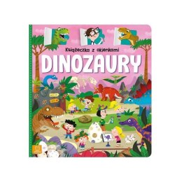 Książka z okienkami dinozaury AKSJOMAT
