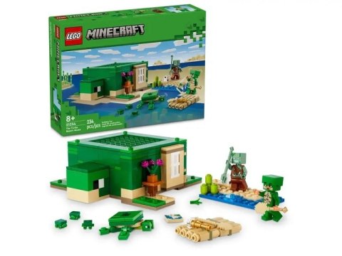 MINECRAFT DOMEK NA PLAŻY ZÓŁWI MINECRAFT DOMEK NA PLAŻY ZÓŁWI