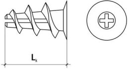 KOŁEK NYLONOWY DRN-23 DO MOCOWANIA W PŁYTACH KARTONOWO-GIPSOWYCH TYPU DRIVA 200szt. KARTON