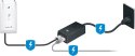 POWER ADAPTER UBIQUITI POE 50V 1.2A GIGABIT (POE-50-60W)