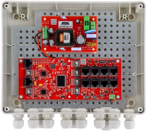 SWITCH ZEWNĘTRZNY 8-PORTOWY POE DO 8 KAMER IP ATTE IP-8-20-L2 SWITCH ZEWNĘTRZNY 8-PORTOWY POE DO 8 KAMER IP ATTE IP-8-20-L2